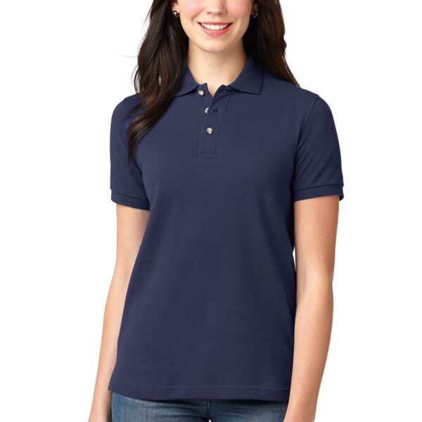 Women's Heavyweight Cotton Pique Polo Thumbnail