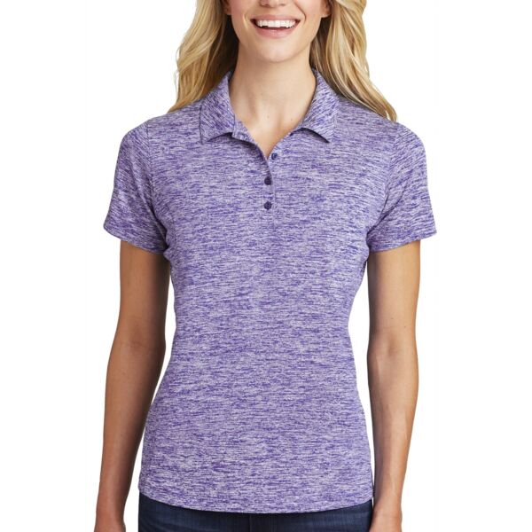 Women's PosiCharge ® Electric Heather Polo Thumbnail
