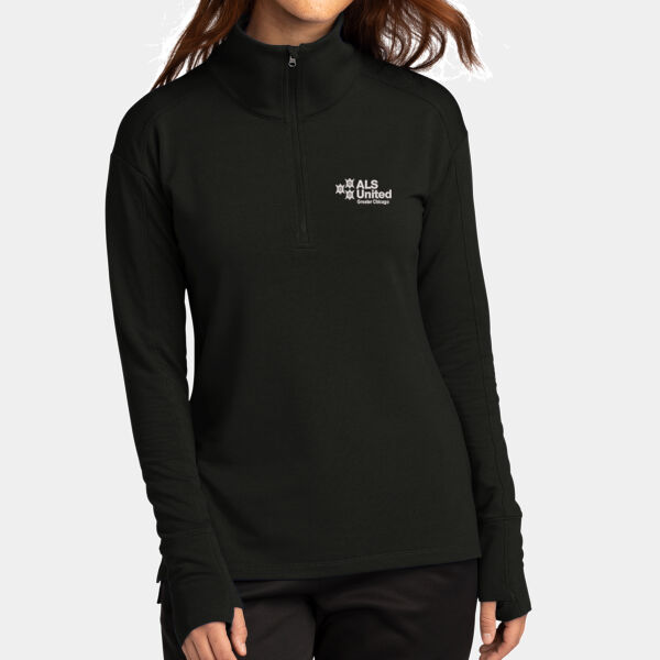 Ladies ALS United Flex Fleece 1/4-Zip Thumbnail