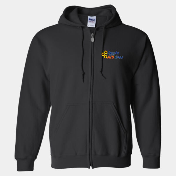 ALS Scoot For The Cure w/ Back Design Full-Zip Hoodie Thumbnail